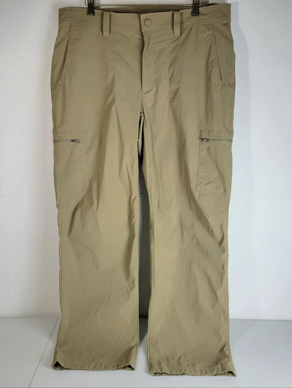 LL Bean Men's Water Resistant Cresta Tech Hiking Pants 35x30 506421 D. Driftwood
